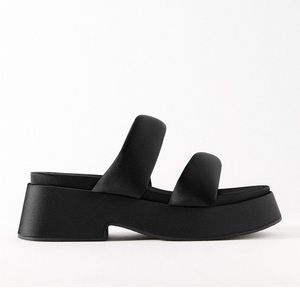 Zara padded strap platform sandals
